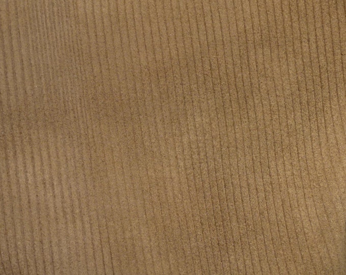 CORDUROY 8"x10" Sandy Brown Embossed Cowhide 3.5 oz / 1.4mm PeggySueAlso® E9601-01