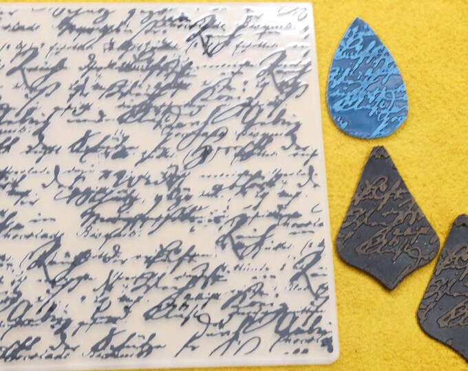 Cursive Embossing Folder Plate, Plastic Template FREE Shipping W