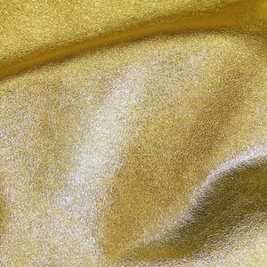 Pebbled Metallic 12x12 Shinier GOLD shows the grain Cowhide leather 2.5-3 oz / 1-1.2 mm PeggySueAlso® E4100-05B hides available image 3