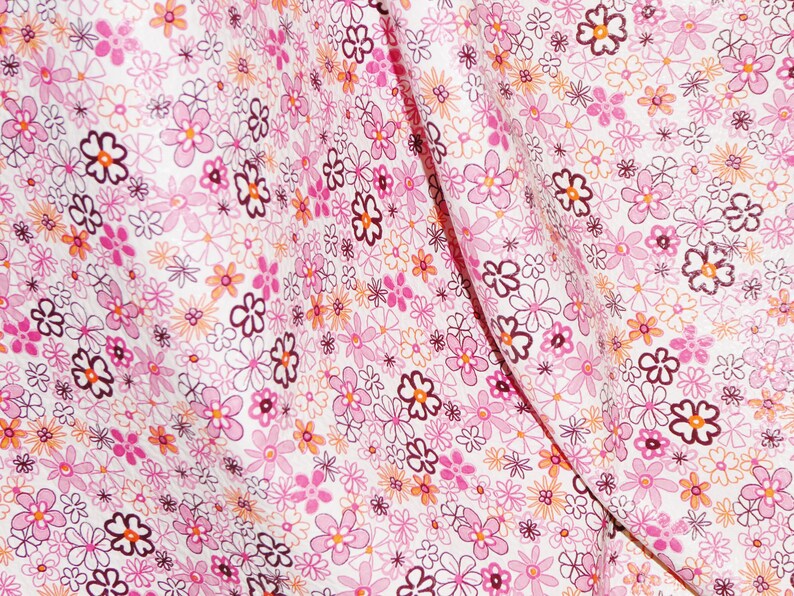 Leather 12x12 PINK PANSIES on White Cowhide 2.75-3 oz1.1-1.2 mm PeggySueAlso\u2122 E1200-05 Hides available