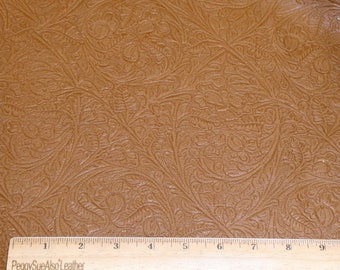 Western CIRCLE 12"x12" OAK TAN Embossed Pattern Cowhide King  leather  2.5-3 oz / 1-1.2 mm PeggySueAlso® E2812-10 hides available