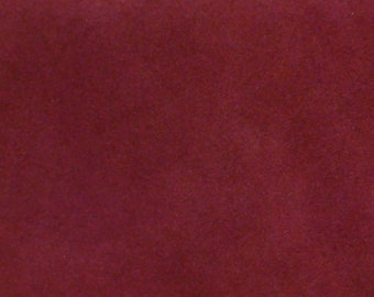 Suede 8"x10" BURGUNDY / Maroon Cowhide Leather 3.5-4 oz / 1.4-1.6 mm PeggySueAlso  E2825-11 hides available