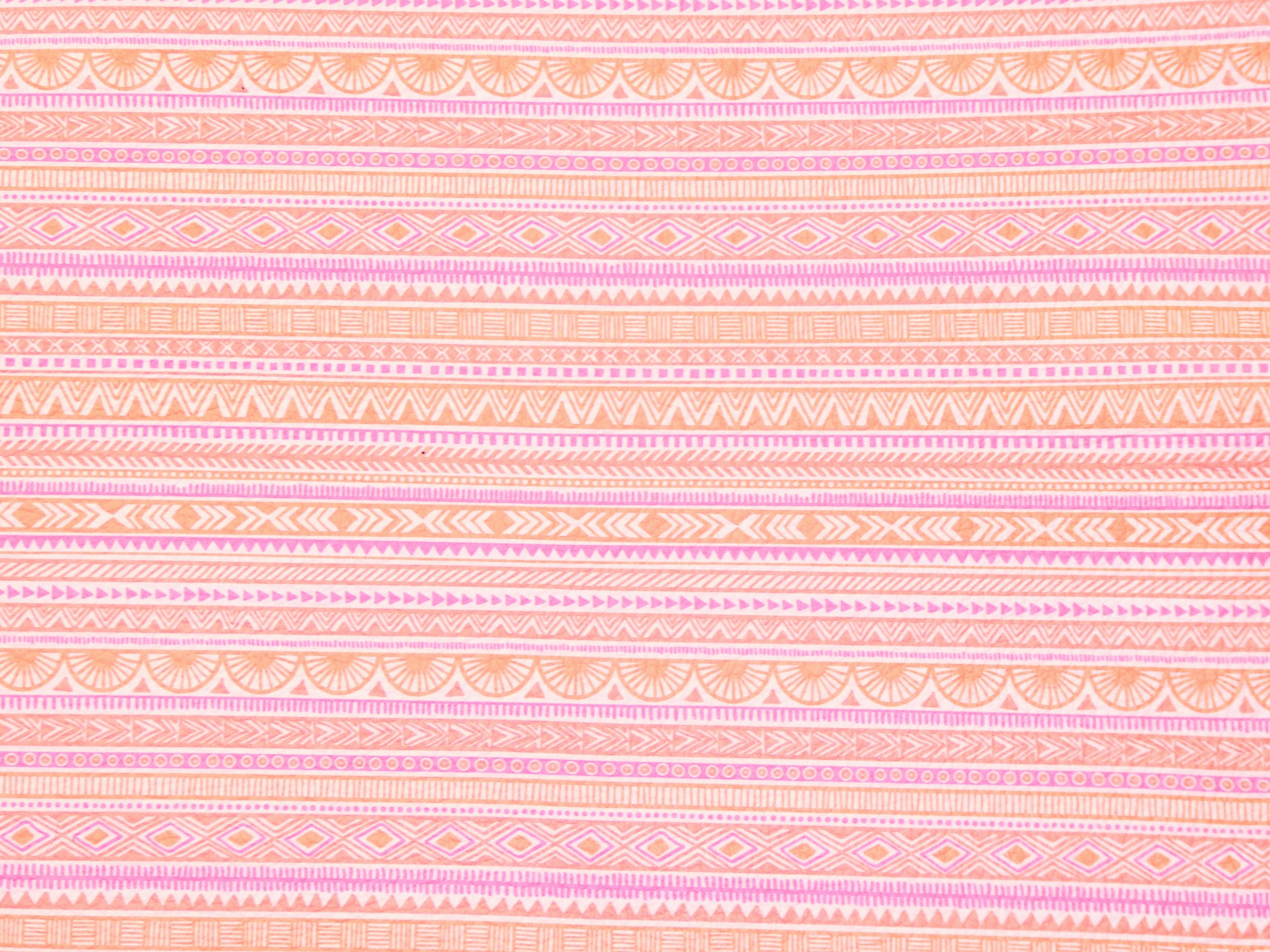 レザー 12インチ x 12インチ パステル トライバル アズテック ピンク