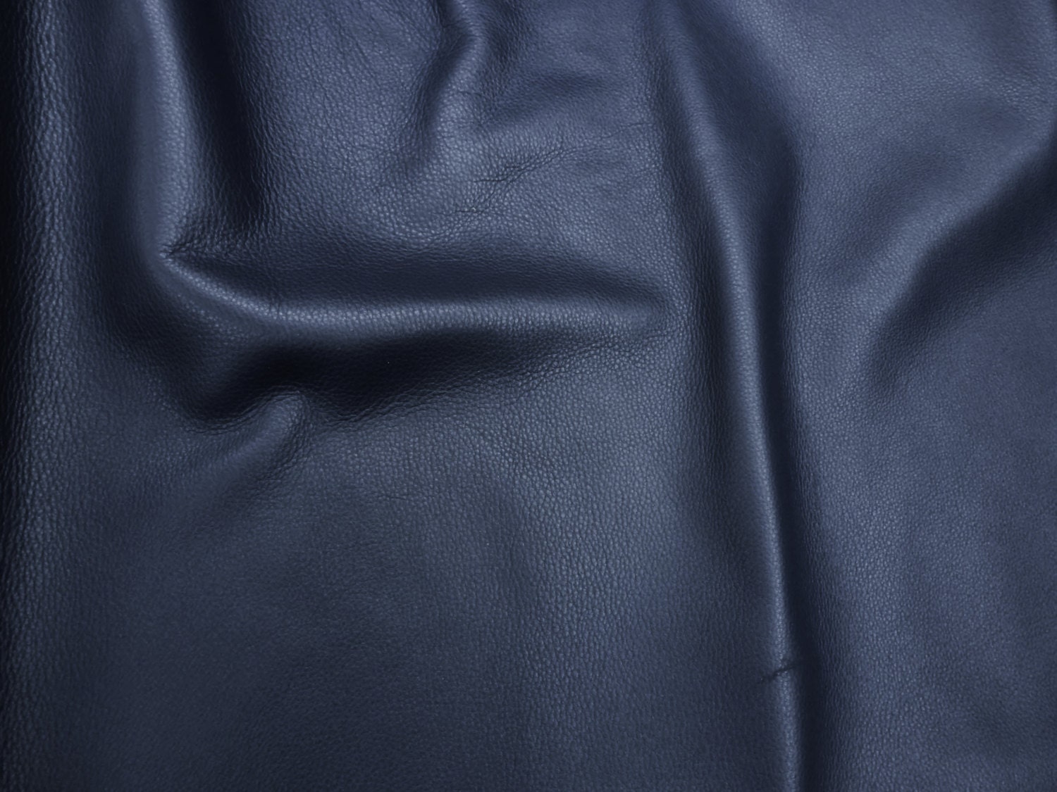 Leather 12"x12" King CATALINA NAVY Blue full grain Pebbled …