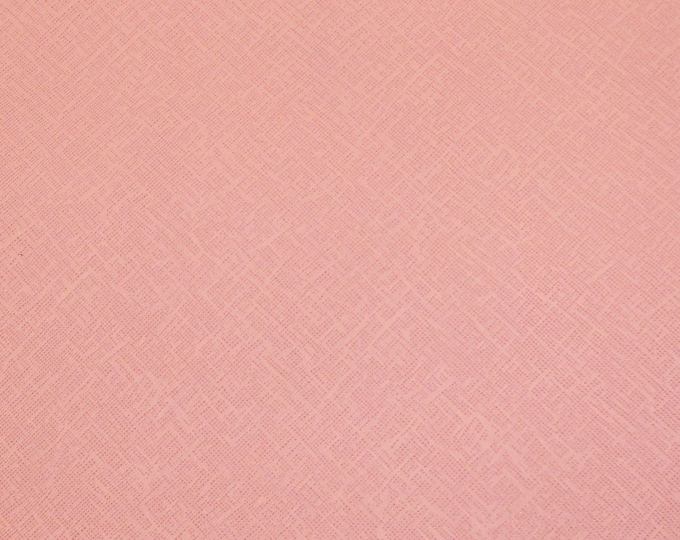 Saffiano 12"x12" DUSTY PINK Weave Embossed Cowhide Leather 2.5-3oz/ 1-1.2mm PeggySueAlso E8201-10