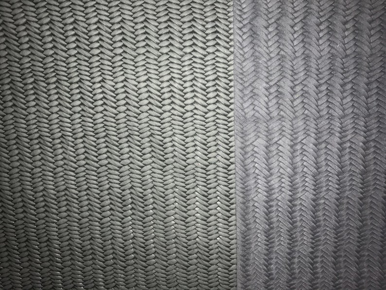 New Leather 3 or 4 or 5 or 6 sq ft Braided Fishtail SAGE GRAY Cowhide 2.5-3 oz 1-1.2 mm PeggySueAlso\u2122 E3160-65