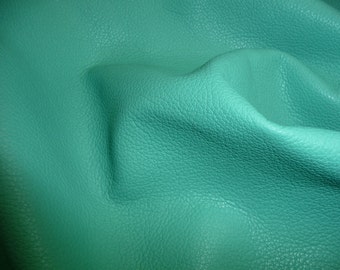 Divine 8"x10" AQUA Top Grain Cowhide Leather 2-2.25 oz / 0.8-0.9 mm -  PeggySueAlso® E2885-13 Hides Available