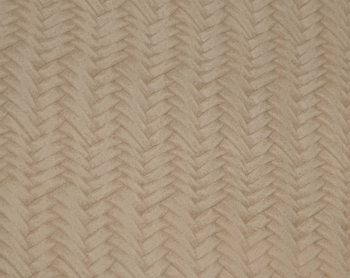 Leather 8"x10" Braided Fishtail DESERT SAND Cowhide soft 3.25-3.5 oz / 1.3-1.4 mm #418 PeggySueAlso™ E3160-58 hides available