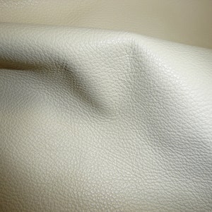 Divine 12x12 EGGSHELL Cream Pebble top grain Cowhide Leather 2.5oz / 1mm PeggySueAlso® E2885-15 hides available image 1