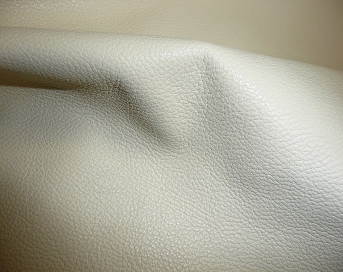 Divine 12"x12" EGGSHELL Cream Pebble top grain Cowhide Leather  2.5oz / 1mm PeggySueAlso® E2885-15  hides available