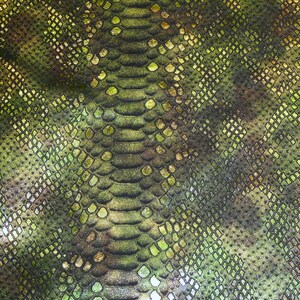 Mystic Python 8"x10" Olive GREEN Mosaic With BRONZE Metallic on Black ...