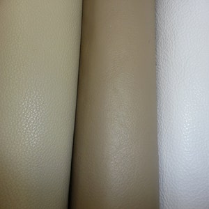 Divine 12x12 EGGSHELL Cream Pebble top grain Cowhide Leather 2.5oz / 1mm PeggySueAlso® E2885-15 hides available image 2