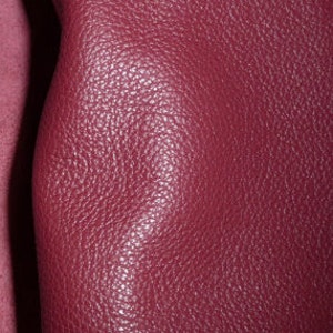 Divine 12"x12" CRANBERRY Top Grain Cowhide Leather 2.5 oz/1 mm PeggySueAlso® E2885-35 hides available Devine
