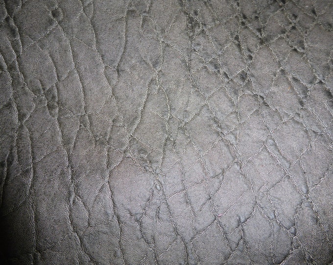 Leather 8"x10" Elephant Distressed GREY / Gray Embossed Cowhide 3-3.25 oz /1.2-1.3 mm PeggySueAlso® E2899-01