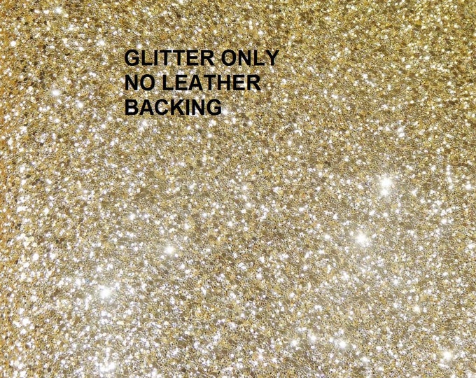 ONLY Glitter THIN 8"x10" NO Leather Backing GoLD Chunky Read description carefully PeggySueAlso® E4355-13C