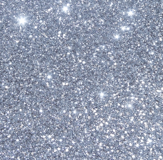 Chunky Glitter 12x12 True Silver METALLIC Applied to Leather