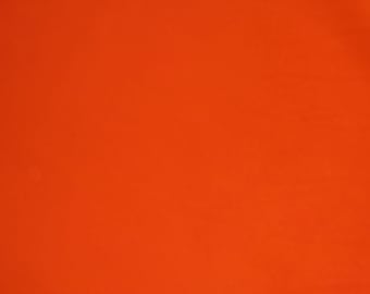 Baby Chopper 12"x12" Bright ORANGE Fairly Firm Cowhide Leather, no grain - its smooth thick 5-5.5 oz/2-2.2 mm 5/64" PeggySueAlso® E2240-13