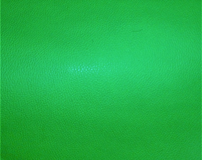 Neon Leather 3-4-5 or 6 sq ft LIME GREEN Neon soft Pebbled Cowhide shows grain 3.5-4oz/1.4-1.6 mm PeggySueAlso® E2530-01B full hides too