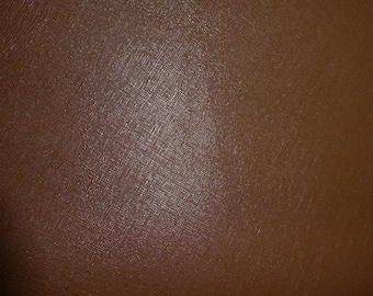 Saffiano Leather 12"x12" Italian TOFFEE BROWN Weave Embossed Cowhide 2.5-3oz/ 1-1.2mm PeggySueAlso E8201-46 hides available