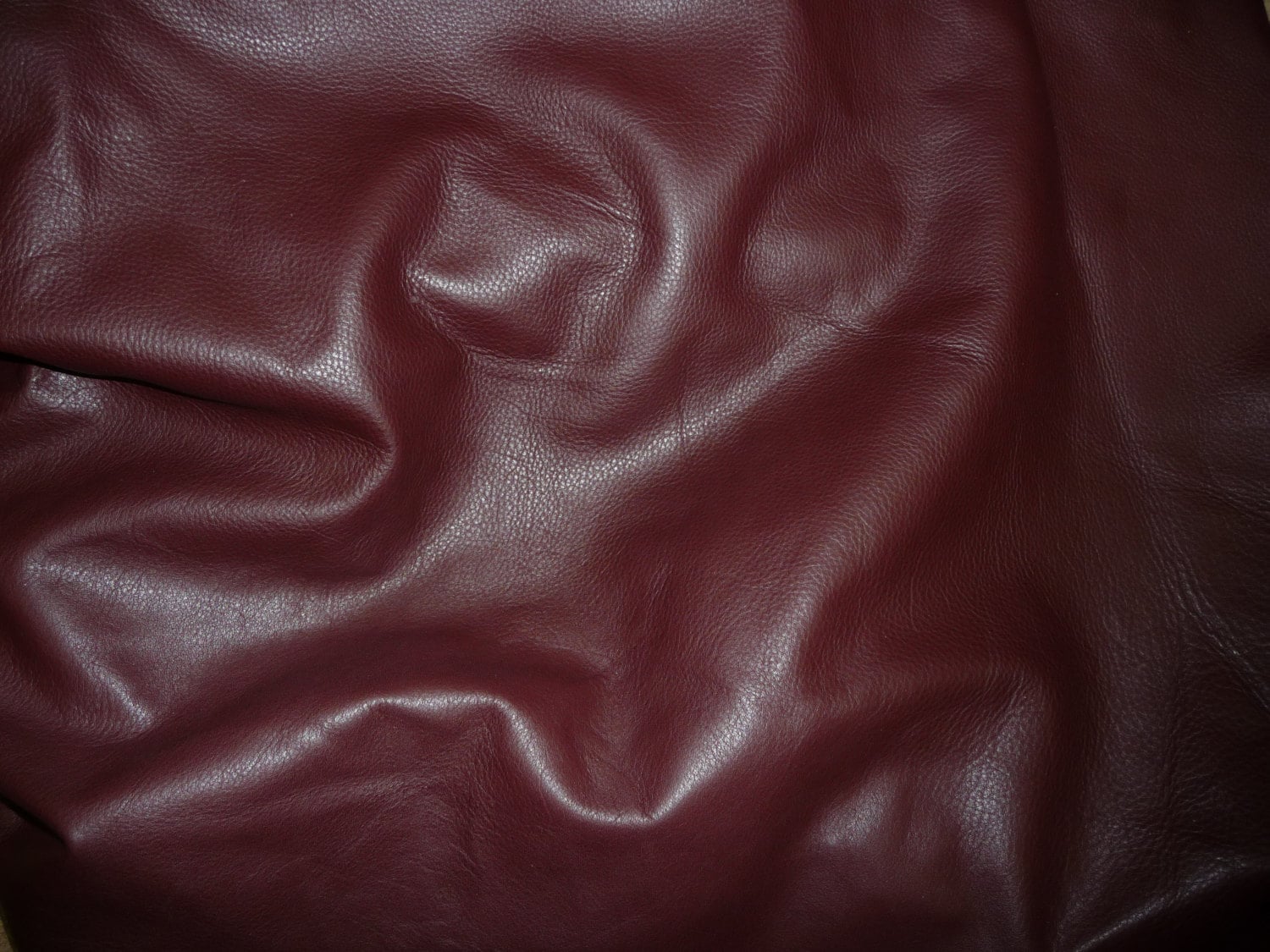 King 8x10 DARK MAROON / Burgundy Full Grain Cowhide Leather 3 oz / 1