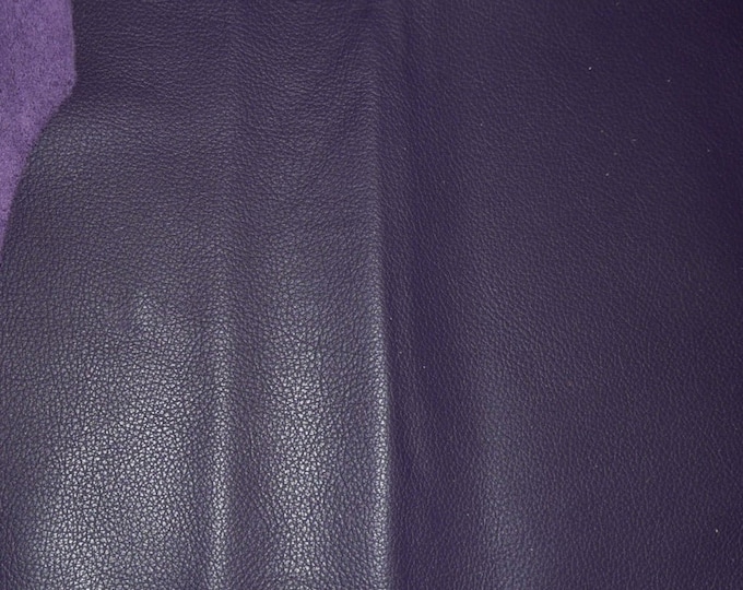 Divine 8"x10" DARK PURPLE Top grain soft  Cowhide Leather 2-2.5oz / .8-1 mm PeggySueAlso E2885-20