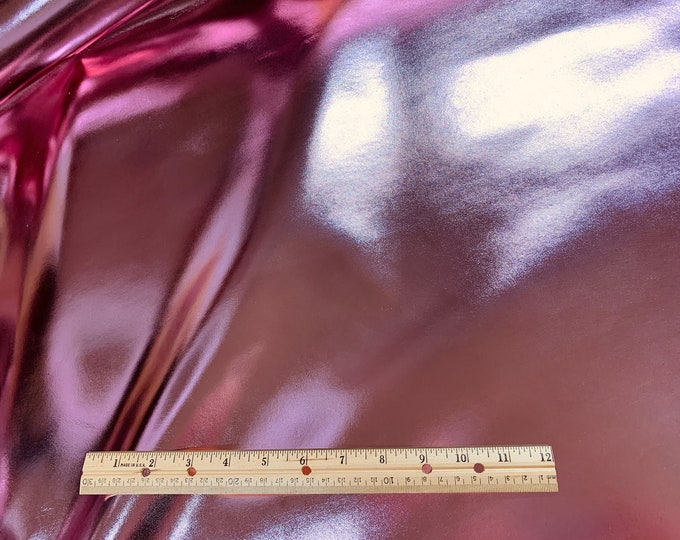 Metallic Leather 5"x11" Smooth LIGHT PINK  Foil Cowhide 3oz /1.2 mm PeggySueAlso™ E2845-09