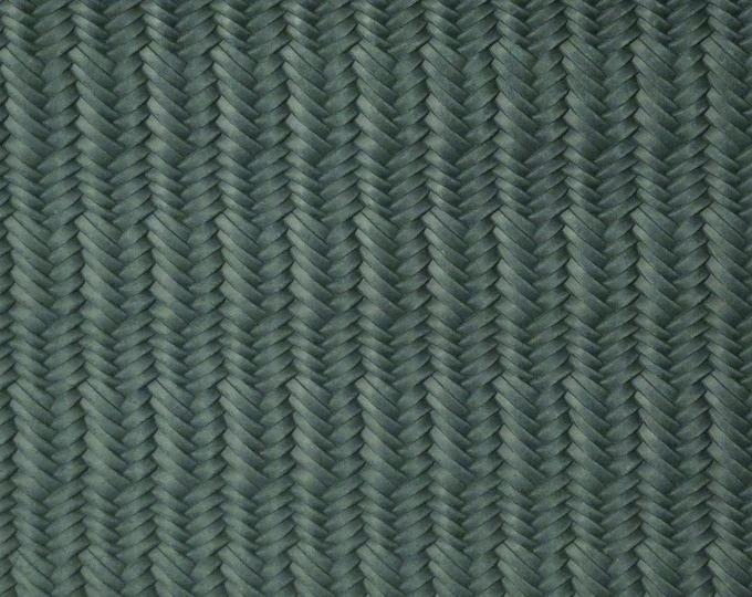 Braided Fishtail 8"x10" PINE Green Italian Cowhide Leather 2.5-3 oz / 1-1.2 mm PeggySueAlso® E3160-36 hides available