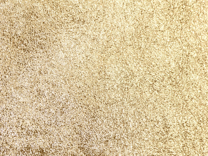 Pebbled Metallic 12x12 Shinier GOLD shows the grain Cowhide leather 2.5-3 oz / 1-1.2 mm PeggySueAlso® E4100-05B hides available image 1