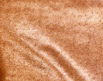Vintage Crackle 5"x11" ROSE GOLD Metallic on TOAST Suede (Read Description) Cowhide Leather 3.5 oz / 1.4 mm PeggySueAlso® E2844-25