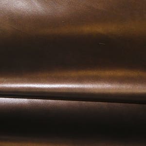 Pearlized Leather 8"x10" DARK BRONZE marbled shiny Pearlized smooth Cowhide 2.5oz/1mm PeggySueAlso E2971-06 Hides Available image 3