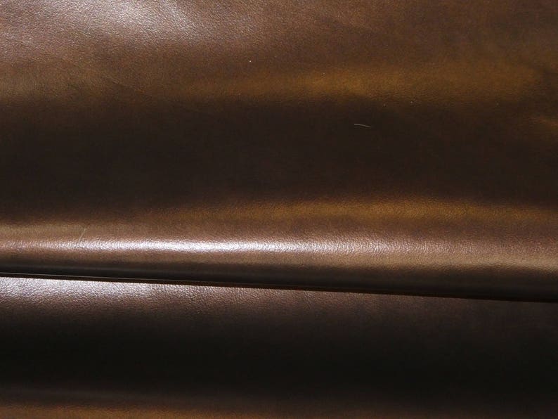 Pearlized Leather 8"x10" DARK BRONZE marbled shiny Pearlized smooth Cowhide 2.5oz/1mm PeggySueAlso E2971-06 Hides Available image 3