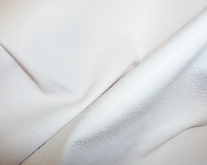 Divine 12"x12" Bright WHITE Top Grain Cowhide Leather  2.5 oz / 1 mm Available in  Hides PeggySueAlso® E2885-29 hides available