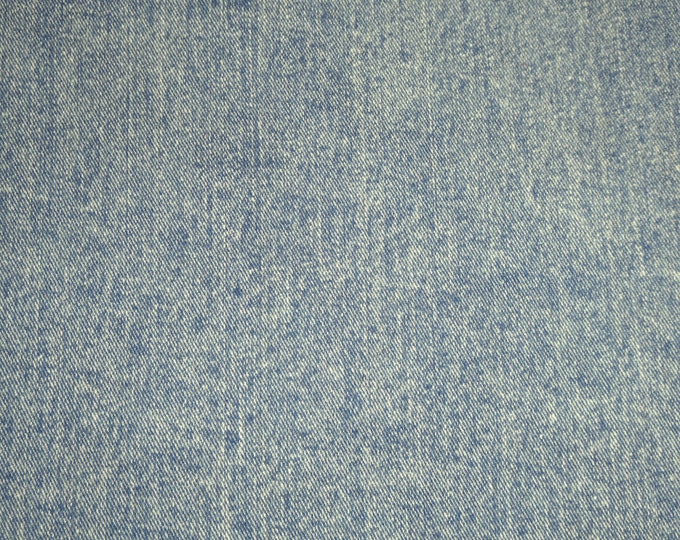 New Shade Denim 2 pcs 4"x6" VINTAGE DENIM BLUE Fabric applied to leather Thick 6 oz/2.4mm PeggySueAlso® E5612-24 Washed drill