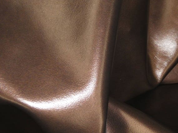 Pearlized Leather 8"x10" DARK BRONZE marbled shiny Pearlized smooth Cowhide 2.5oz/1mm PeggySueAlso E2971-06 Hides Available