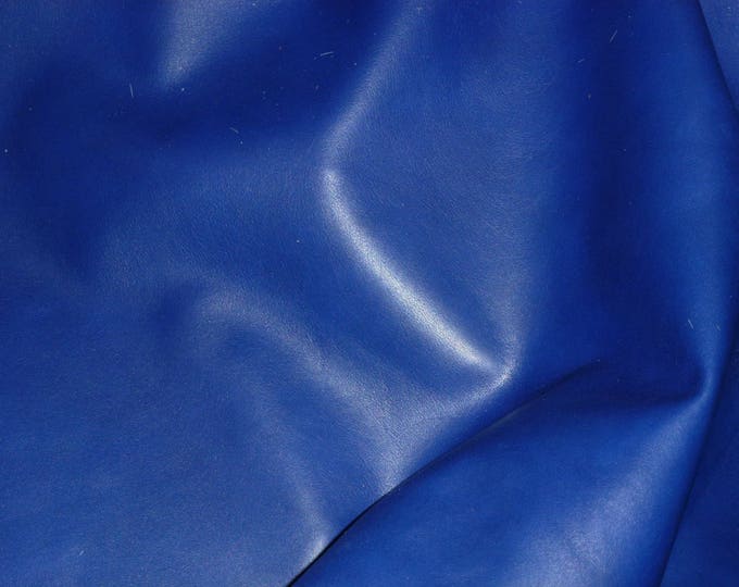 PLONGE 12"x12" ROYAL BLUE Ecstacy Calfskin Feeling full grain thin cowhide Leather 1.75-2 oz / 0.7-0.8mm PeggySueAlso E2130-02