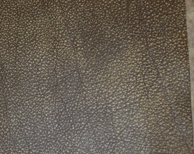 Bomber King 12"x12"  BAY BROWN Marbled SOFT Cowhide Leather 3-3.25oz / 1.2-1.3mm PeggySueAlso E2882-05  hides available