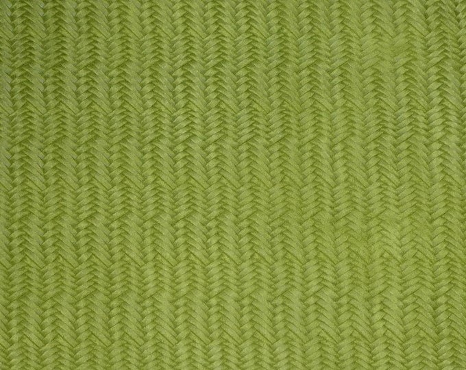 Braided Fishtail 5"x11" LIME GREEN Italian Cowhide Leather 2.5-3 oz / 1-1.2 mm PeggySueAlso™ E3160-45