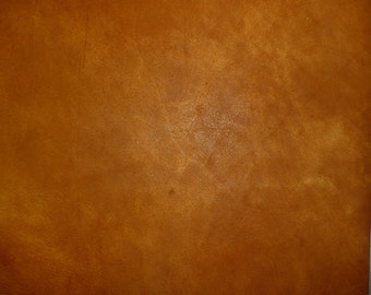 Artisan 12"x12" Tie Dye HONEY / Burnt ORANGE Cowhide Leather 3-3.5 oz / 1.2-1.4 mm PeggySueAlso® E2920-02 Hides available