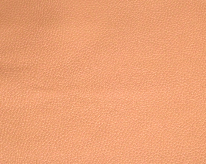 Imperial 12"x12" RIPE PEACHY Salmon Finished Pebble Grain thick yet soft Italian Cowhide Leather 3.75-4oz/1.5-1.6mm E3205-16