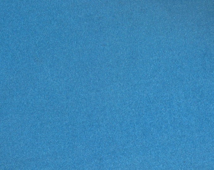 WOVEN SILK 8"x10" Pearlized Blue Fabric applied to Cowhide Leather for firmness 3.5-4 oz/1.4-1.6 mm PeggySueAlso® E5612-04