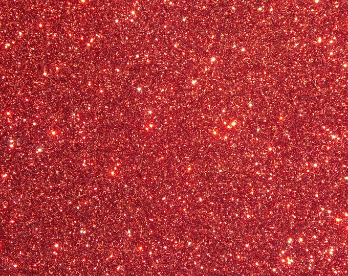 Fine GLITTER 5"x11" BRILLIANT RED Fine Glitter  applied to Black Leather THiCK 5.5oz/2.2 mm PeggySueAlso® E4355-36