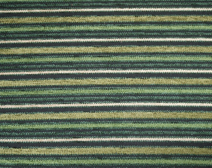 STRIPED TWEED 5"x11" Forest GREEN, sage, Black, Tan Tweed Fabric applied to Cowhide Leather for firmness 5.5 oz/2.2 mm PeggySueAlso E5612-23