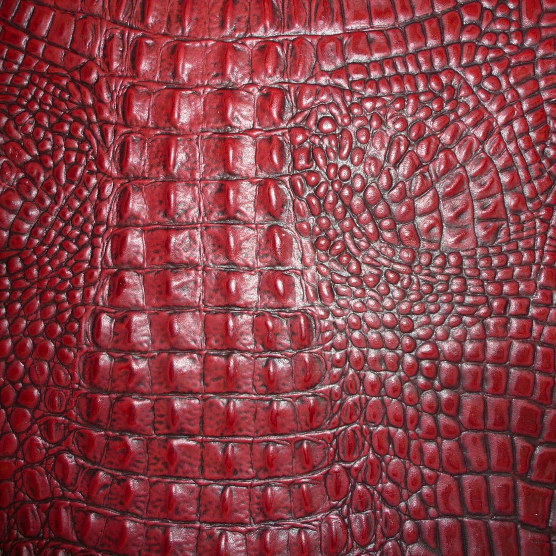 Burgundy Crocodile Leather -  Canada