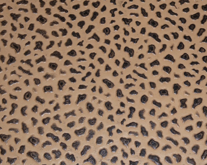 Leather 12"x12" DESERT PEBBLES Textured on Chocolate Milk Cowhide 3.5-4 oz/1.4-1.6mm PeggySueAlso E2855