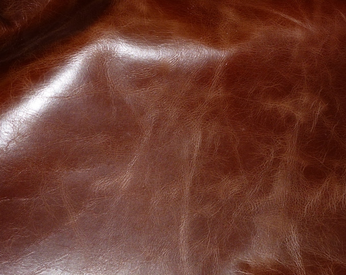 Riviera 8"x10" Pull Up effect CHOCOLATE BROWN aniline dyed Cowhide Leather  2.5-3 oz /1-1.2 mm PeggySueAlso E2932-05 hides available