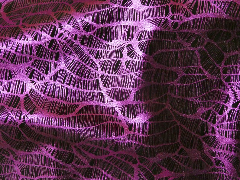 Metallic Leather 8x10 Complex Spider Web FUCHSIA Black Soft Cowhide Leather 3.25-3.5oz 1.3-1.4mm PeggySueAlso\u2122 E3113-07