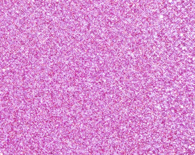 Chunky Glitter 8"x10" Pink METALLIC Fabric applied to Leather 4 firmness 3.5-4oz/1.4-1.6mm PeggySueAlso™ E4355-03 limited