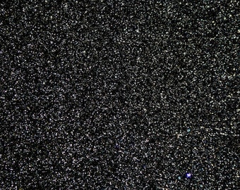 Chunky Glitter 3-4-5 or 6 sq ft True BLACK Metallic Fabric applied to  Leather for firmness Thick 4.5-5 oz/1.8-2mm PeggySueAlso® E4355-04
