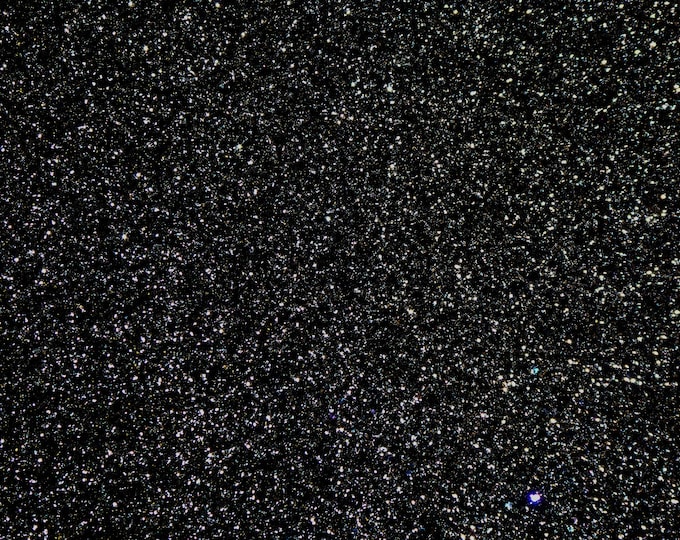 Chunky Glitter 8"x10" True BLACK Metallic applied to Leather for firmness Thick 4.5-5 oz/1.8-2mm PeggySueAlso™ E4355-04