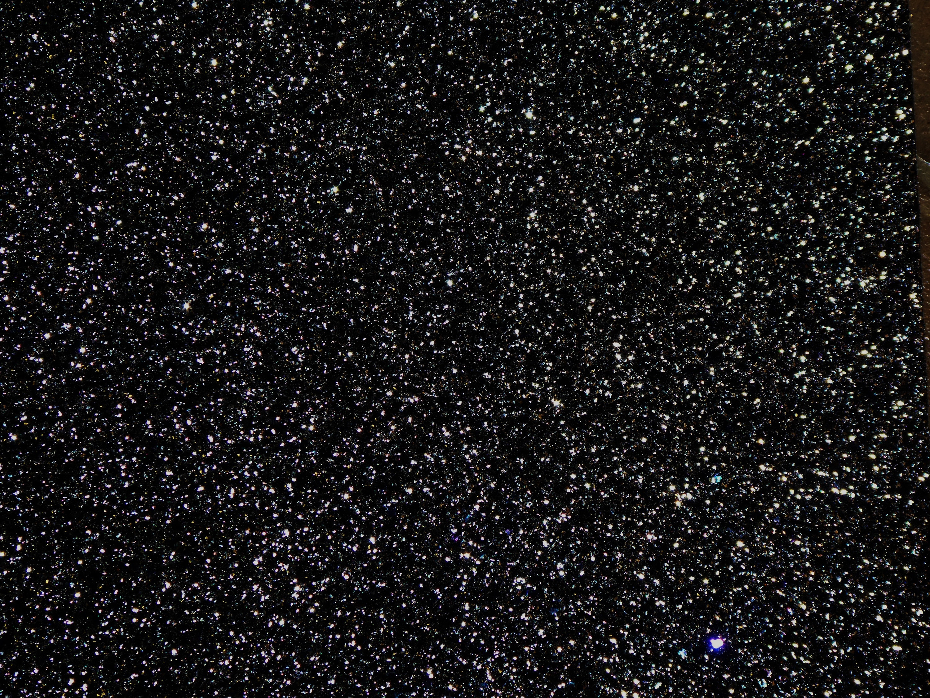 Chunky Glitter 3-4-5 or 6 sq ft True BLACK Metallic Fabric applied